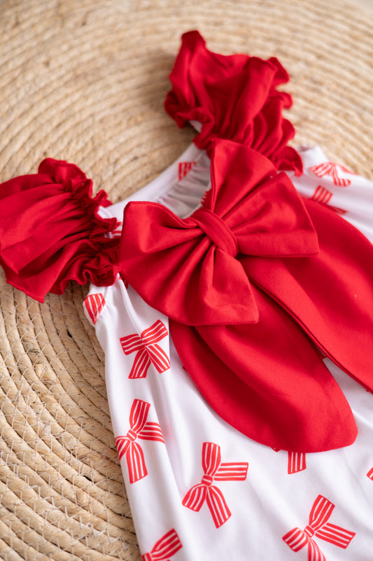 Big Bow Christmas Dress
