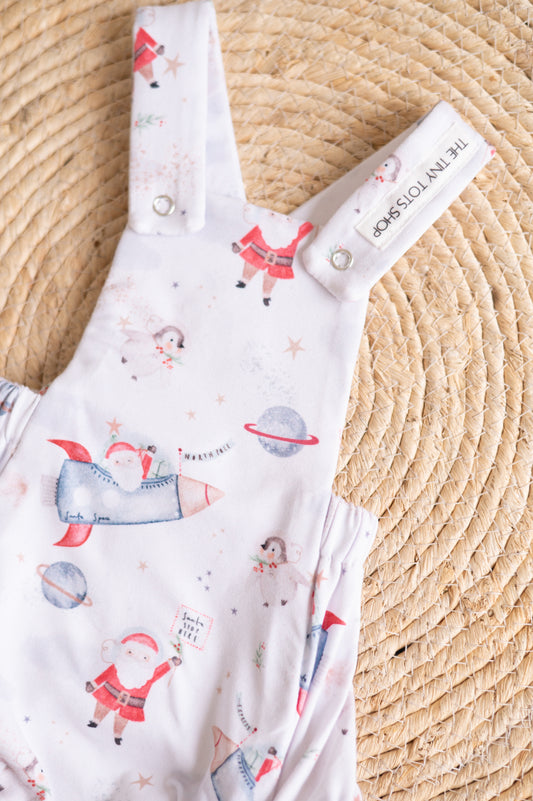 Christmas Romper(only)-Santa Space