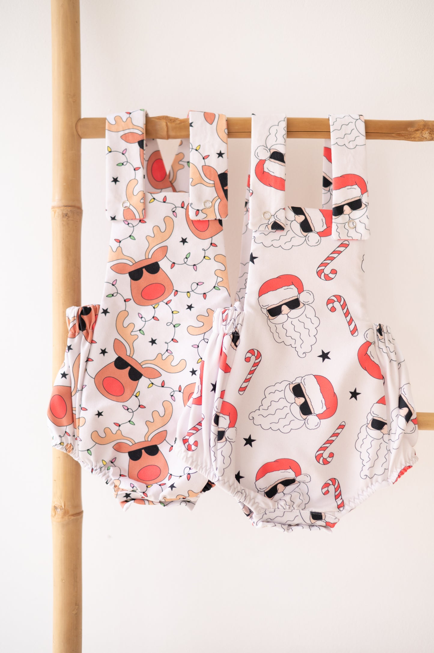 Classic Christmas romper- Cool Santa