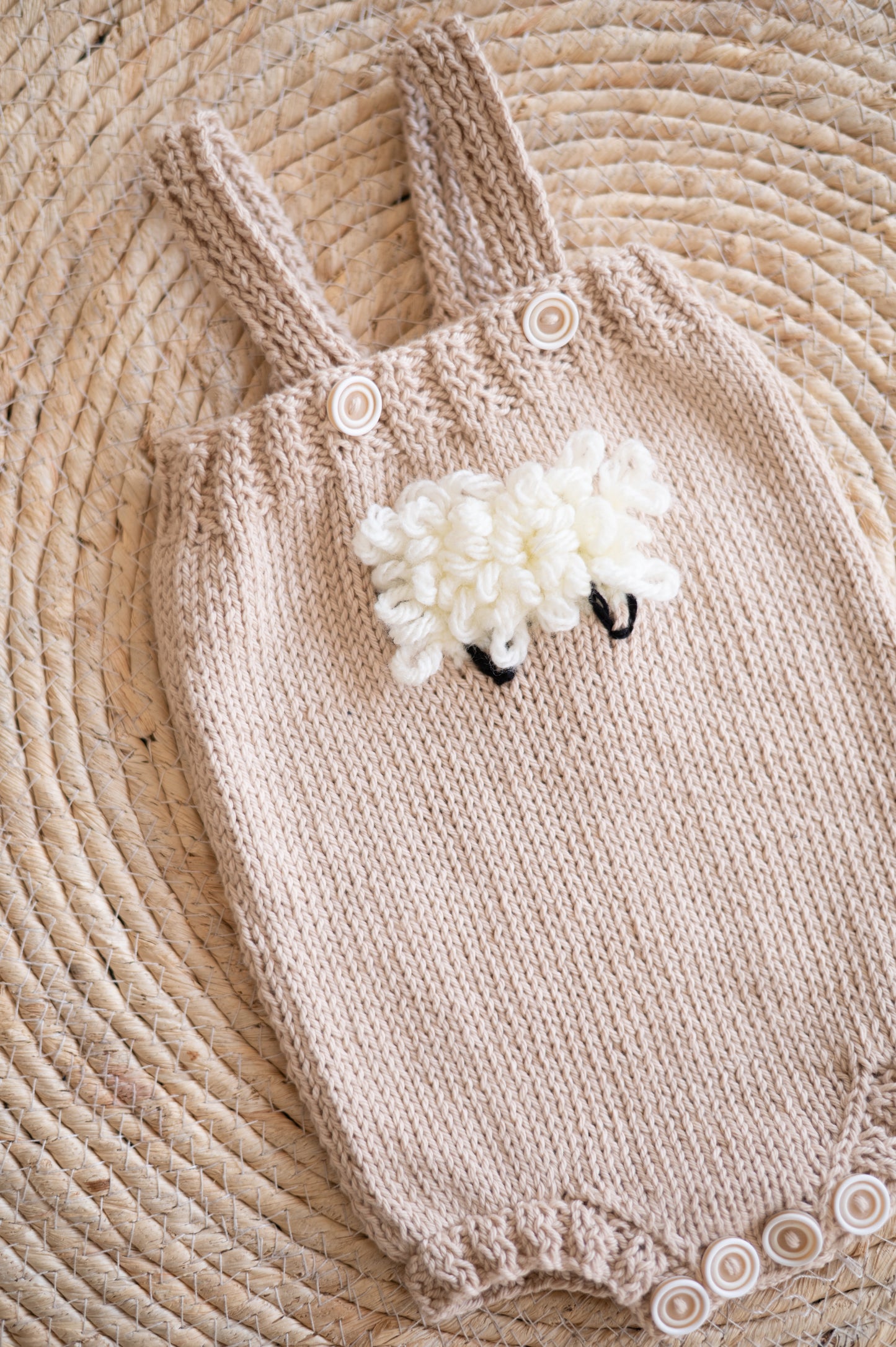 Knitted Sheep Romper