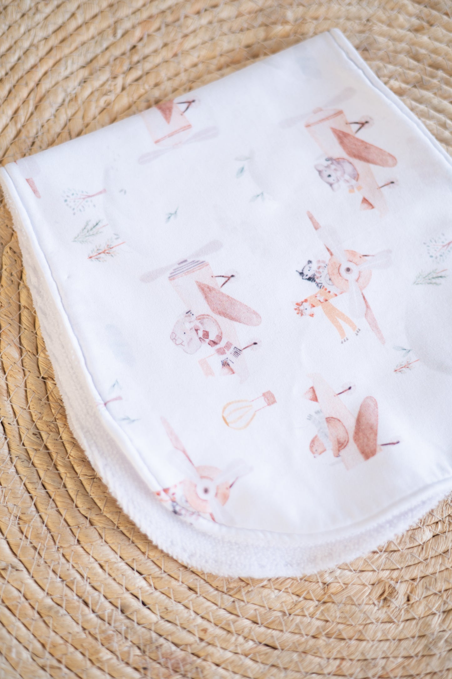Swaddle Blanket 2 piece set- Up and Away