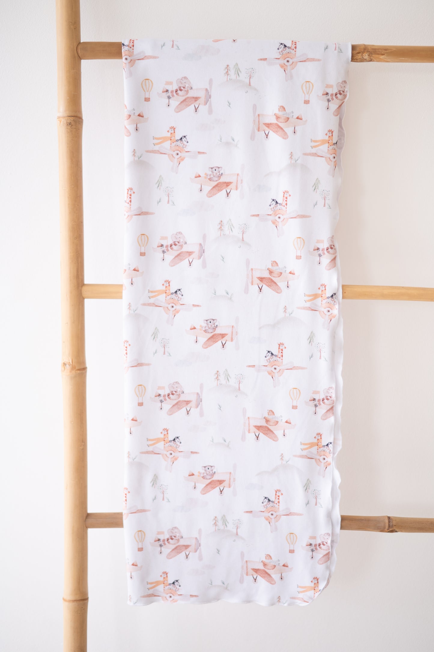 Swaddle Blanket 2 piece set- Up and Away