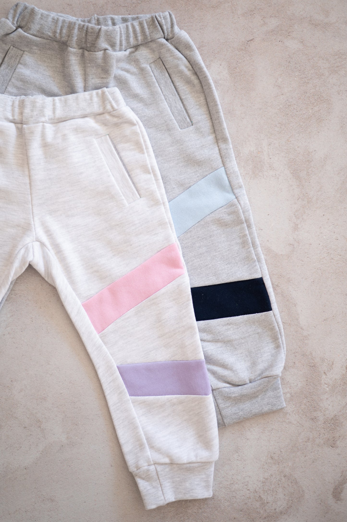 Color Block Sweater- Pink, Lilac and Grey
