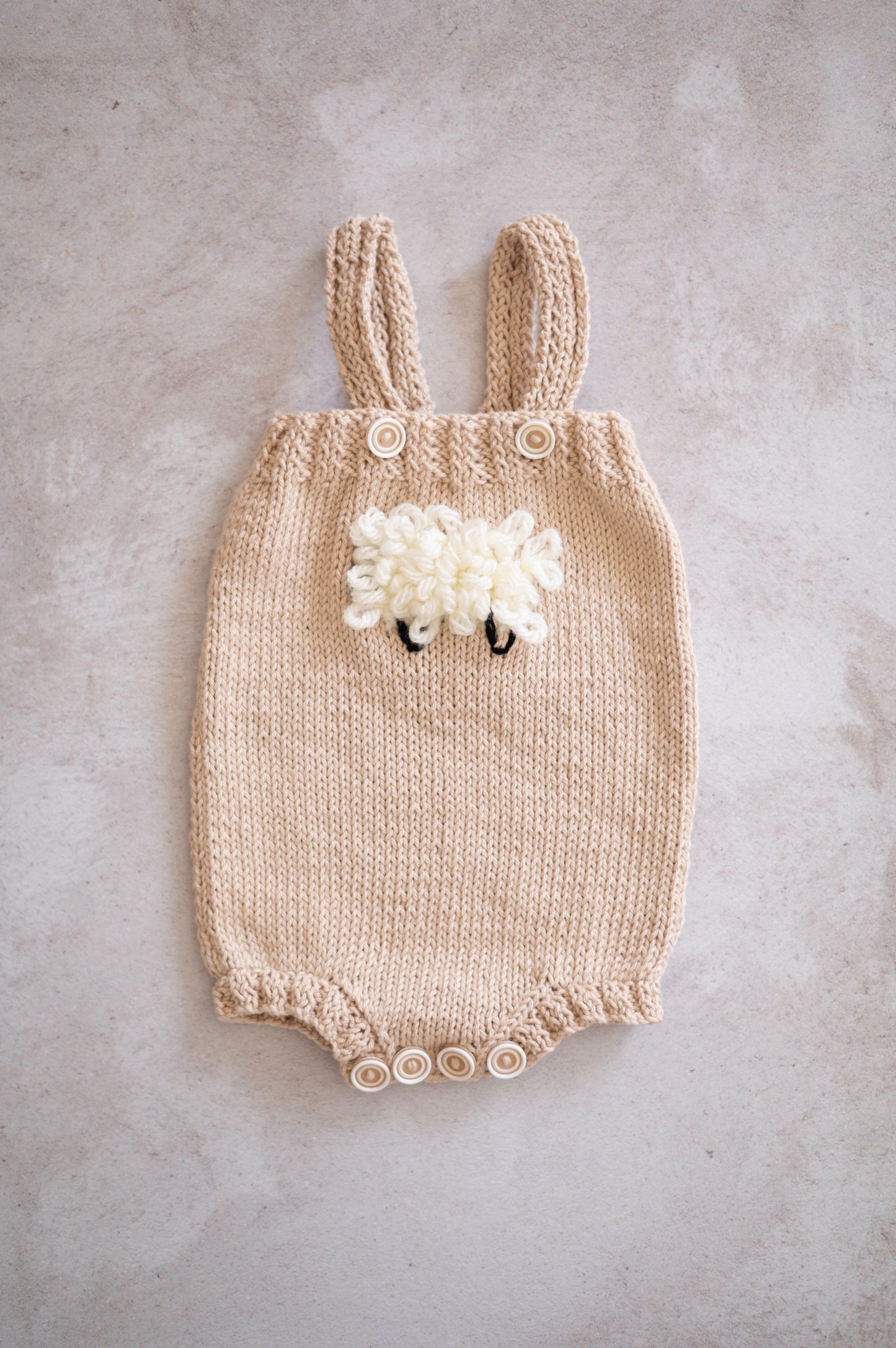 Knitted Sheep Romper