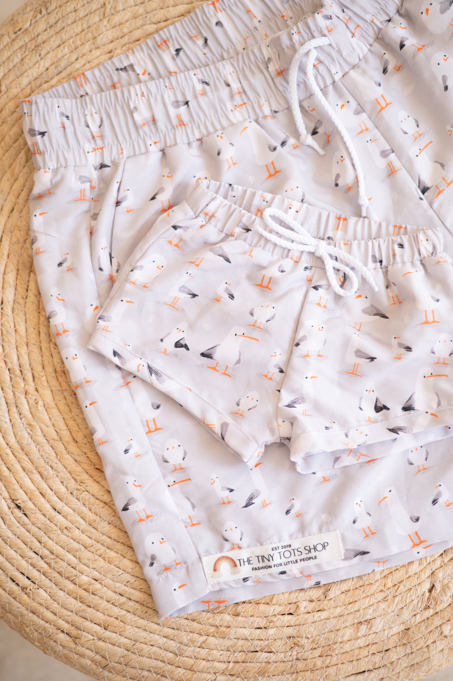 Adult (ONLY) swim short- Seagulls