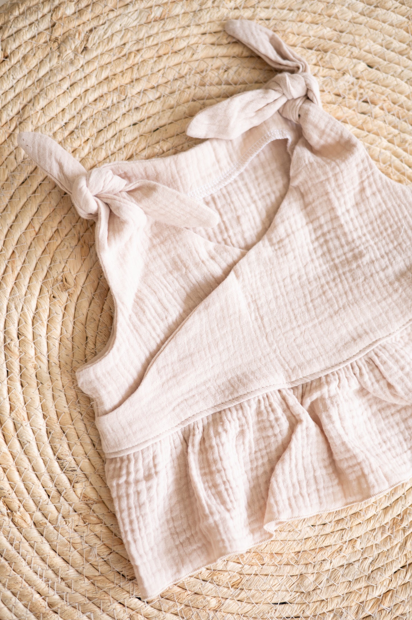 Tie knot summer set-Beige