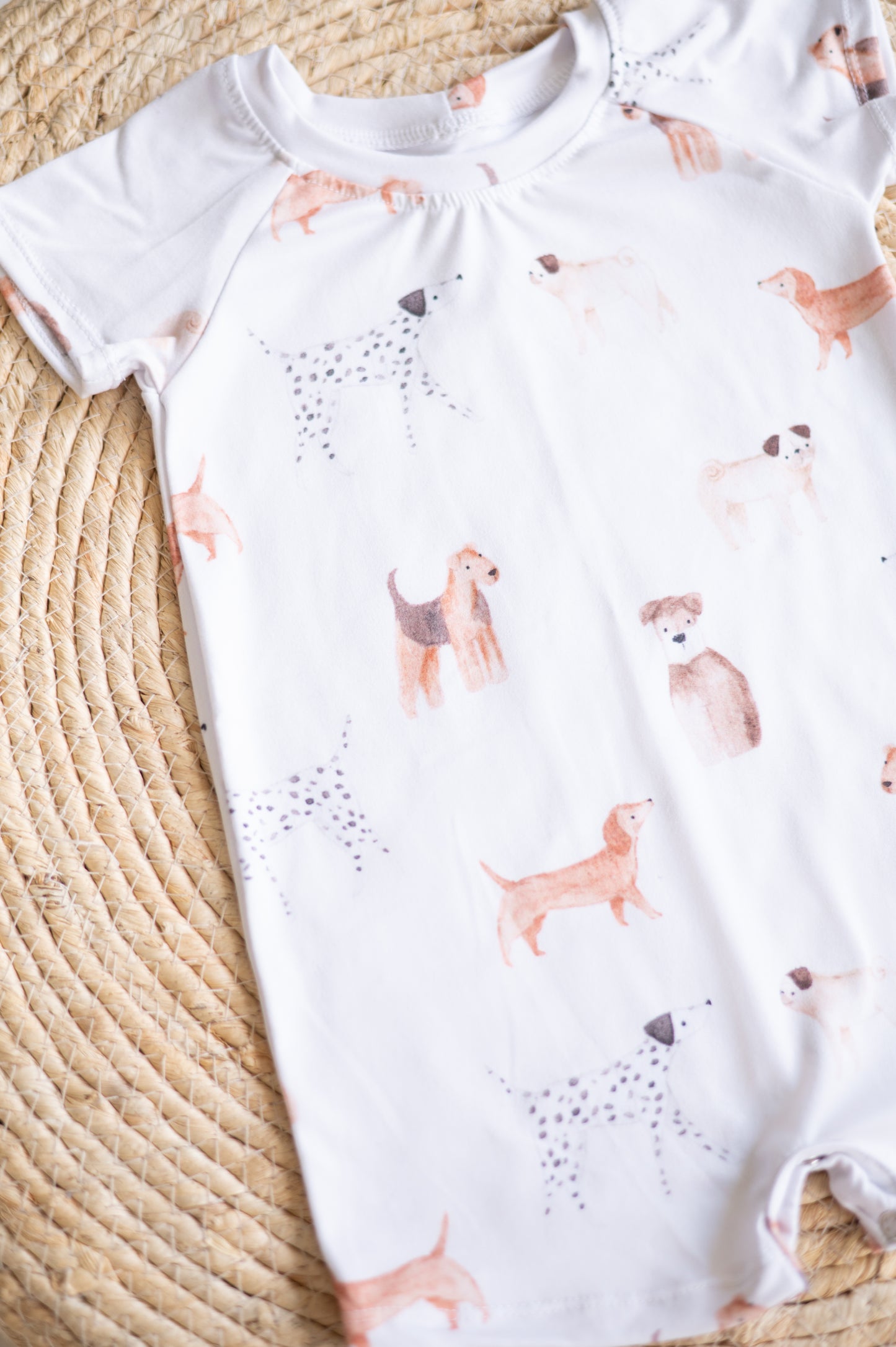 Raglan Romper-Doggies
