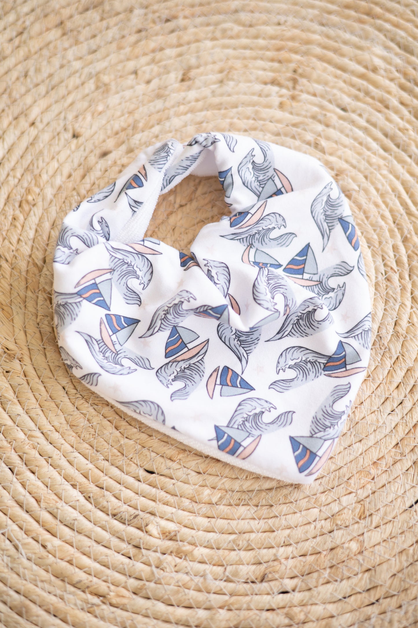 Bandana Bib- Sailor Boats