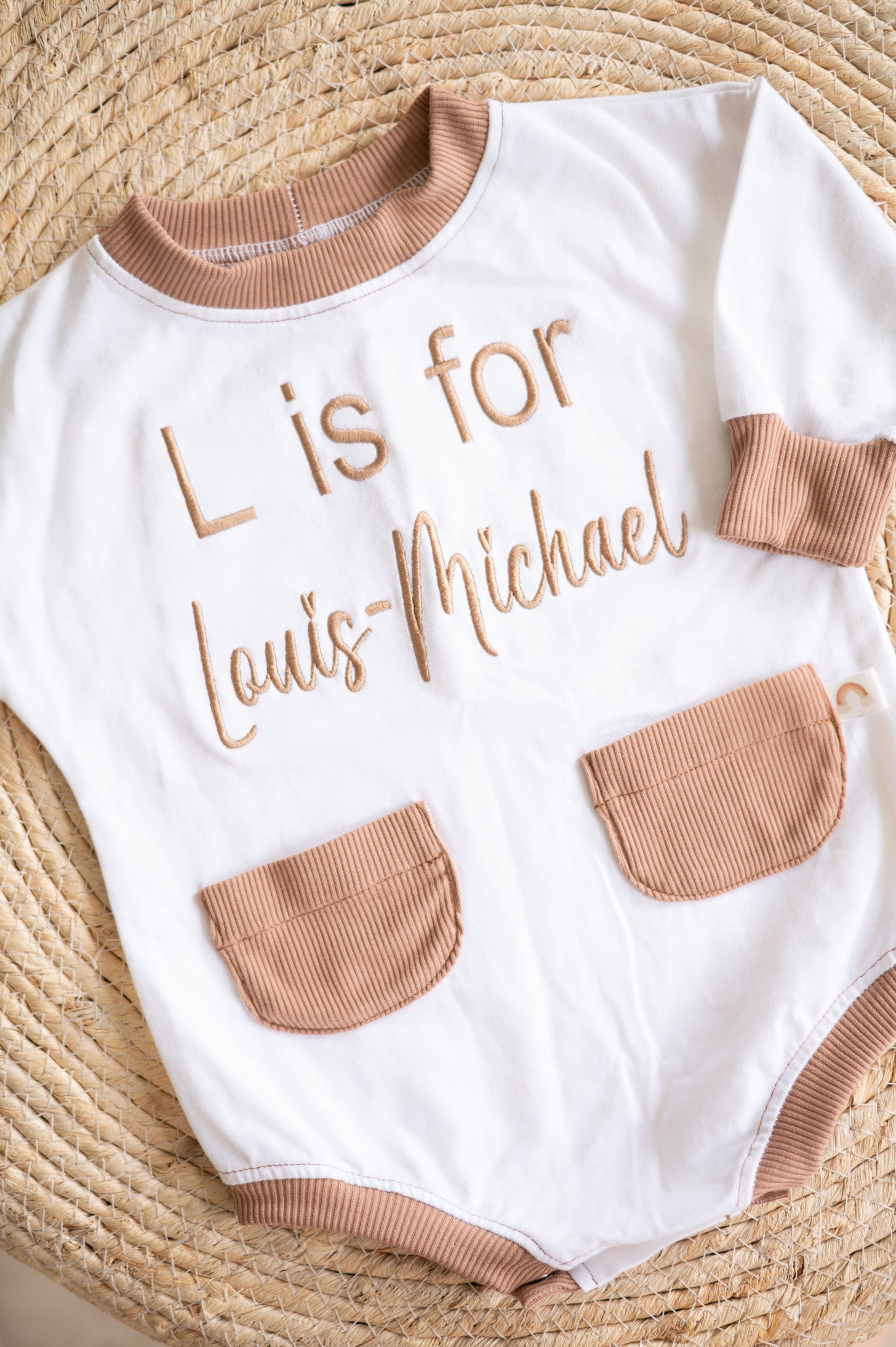 Personalized (Embroidered) T-shirt Romper
