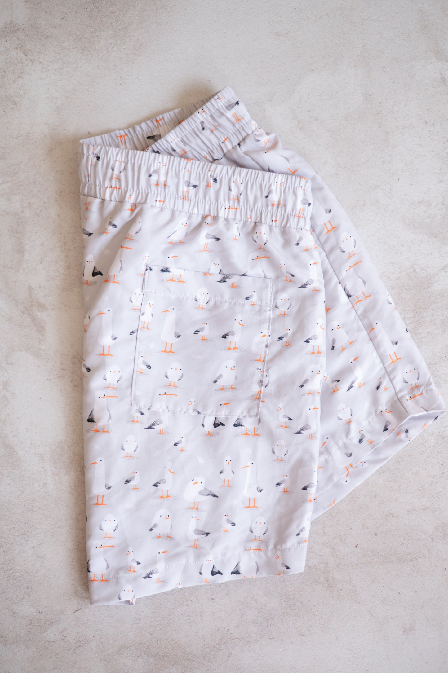 Adult (ONLY) swim short- Seagulls