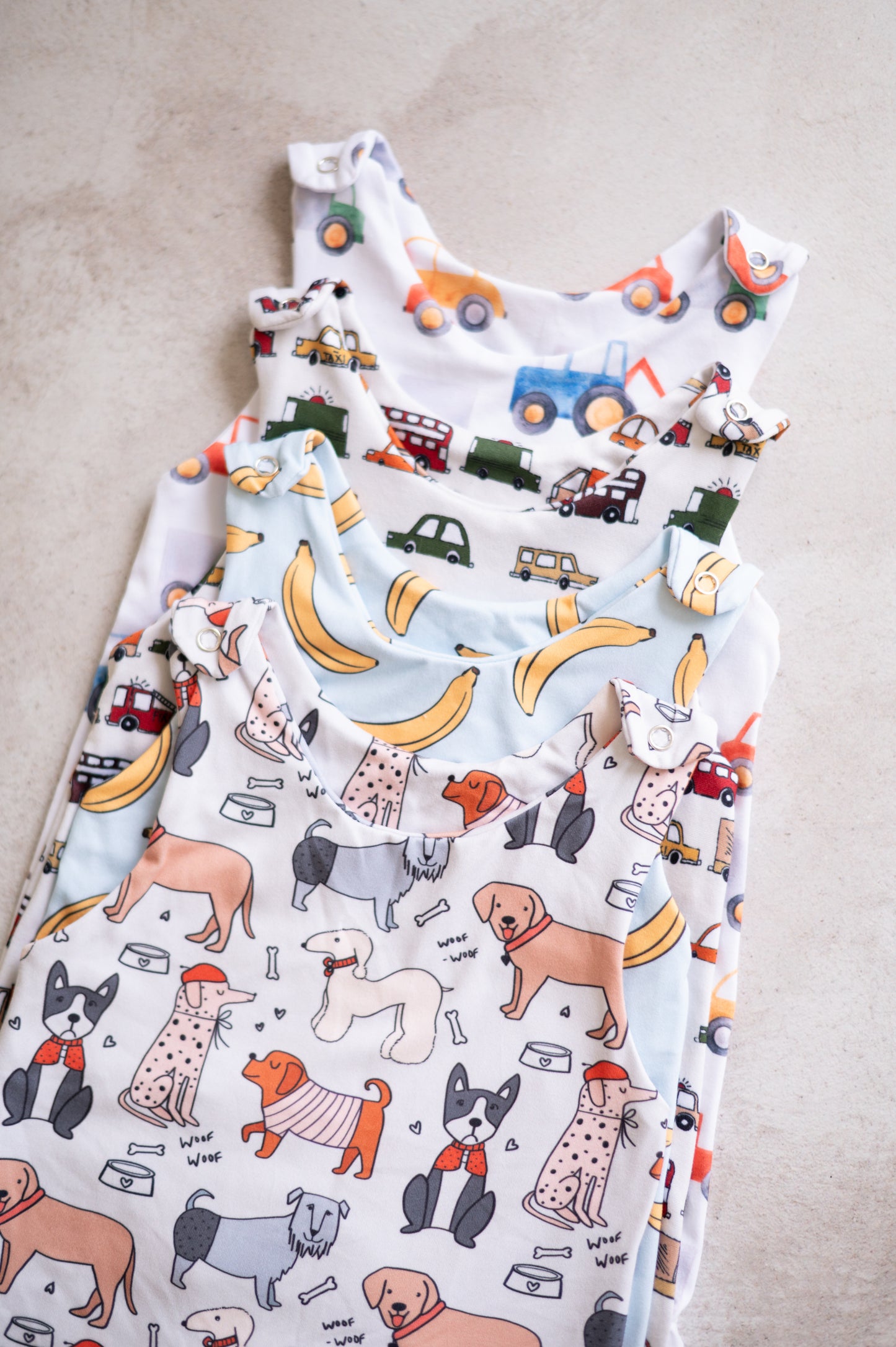 Summer Rompers- Wagging Tails