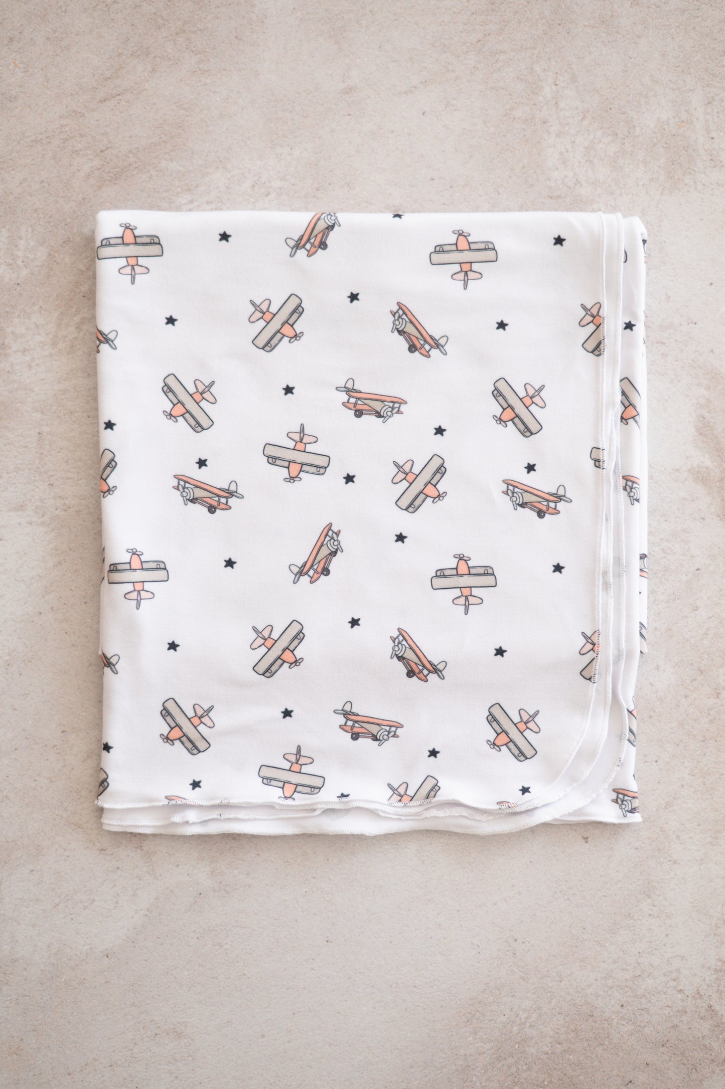 Swaddle Blanket set- Vintage Planes