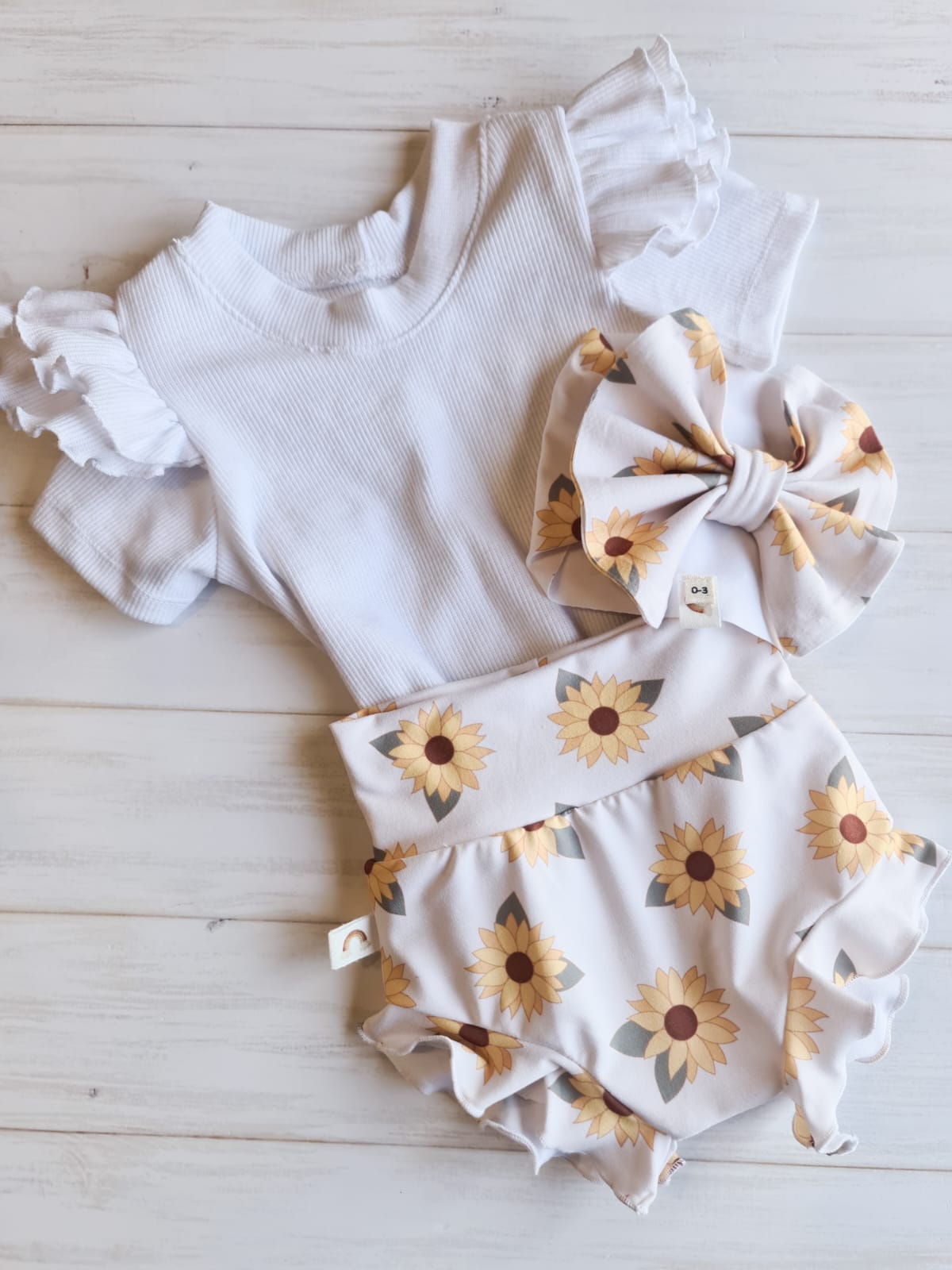 Big Bow Headband- Sunflowers