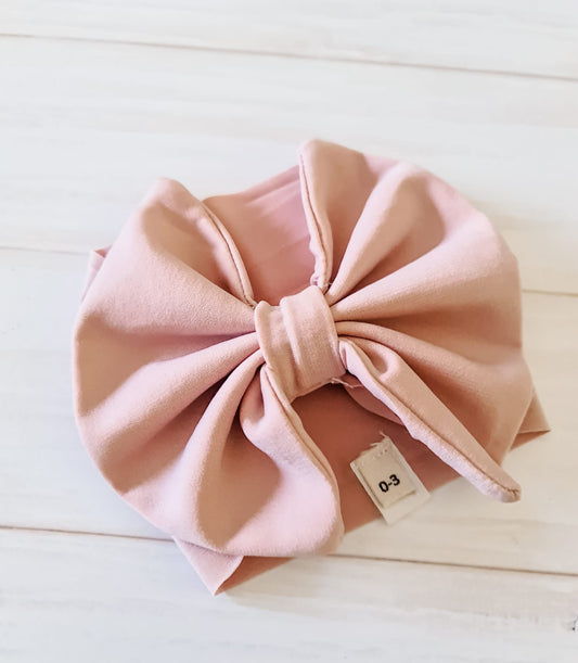 Big Bow Headband- Blush