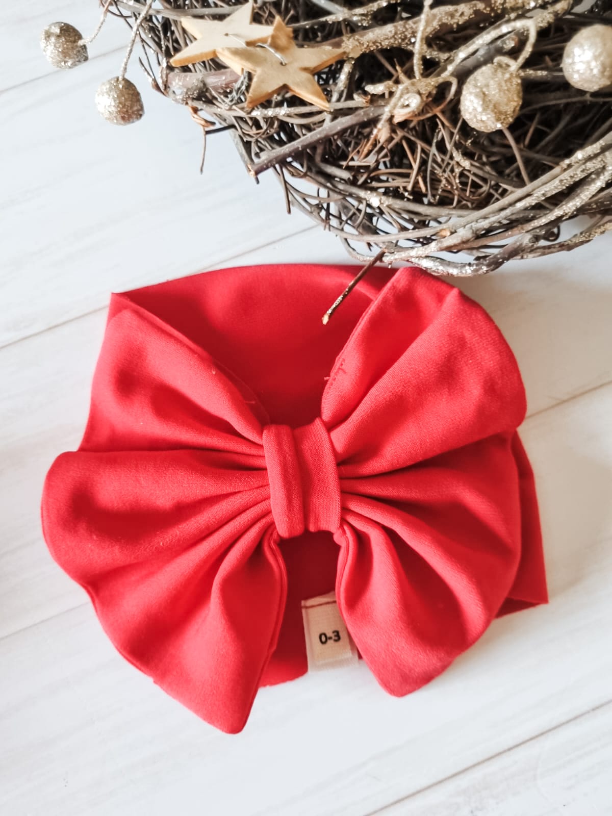 Big red bow store headband