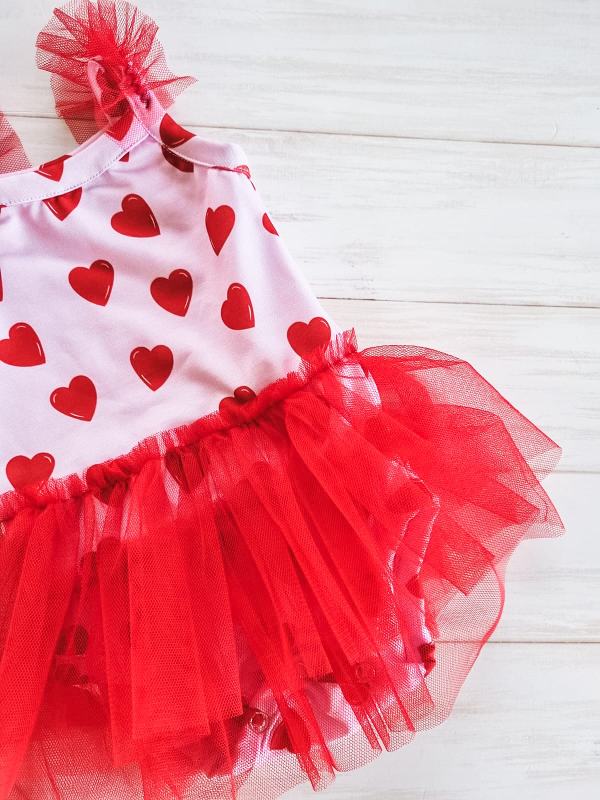 Tulle Romper- Hearts