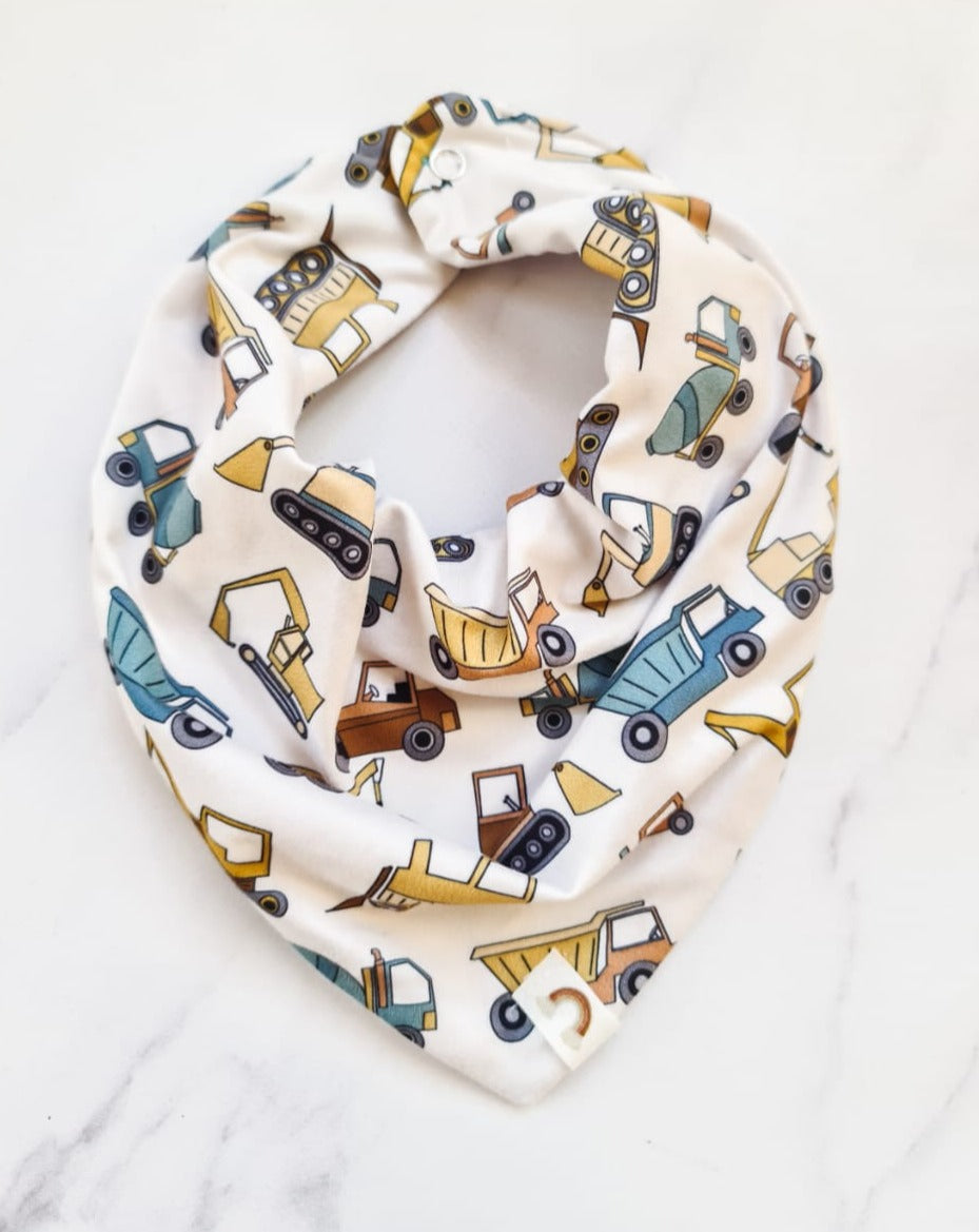 Bandana Bib- Construction Vehicles