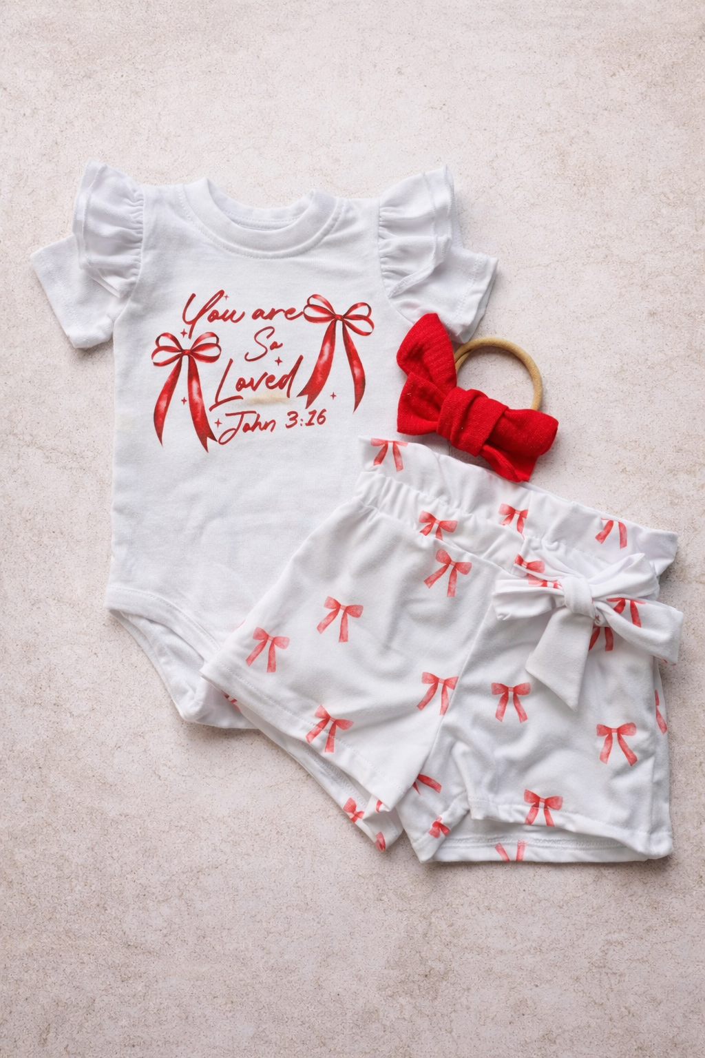 Girls 3 piece Valentine's day set-You are so Loved