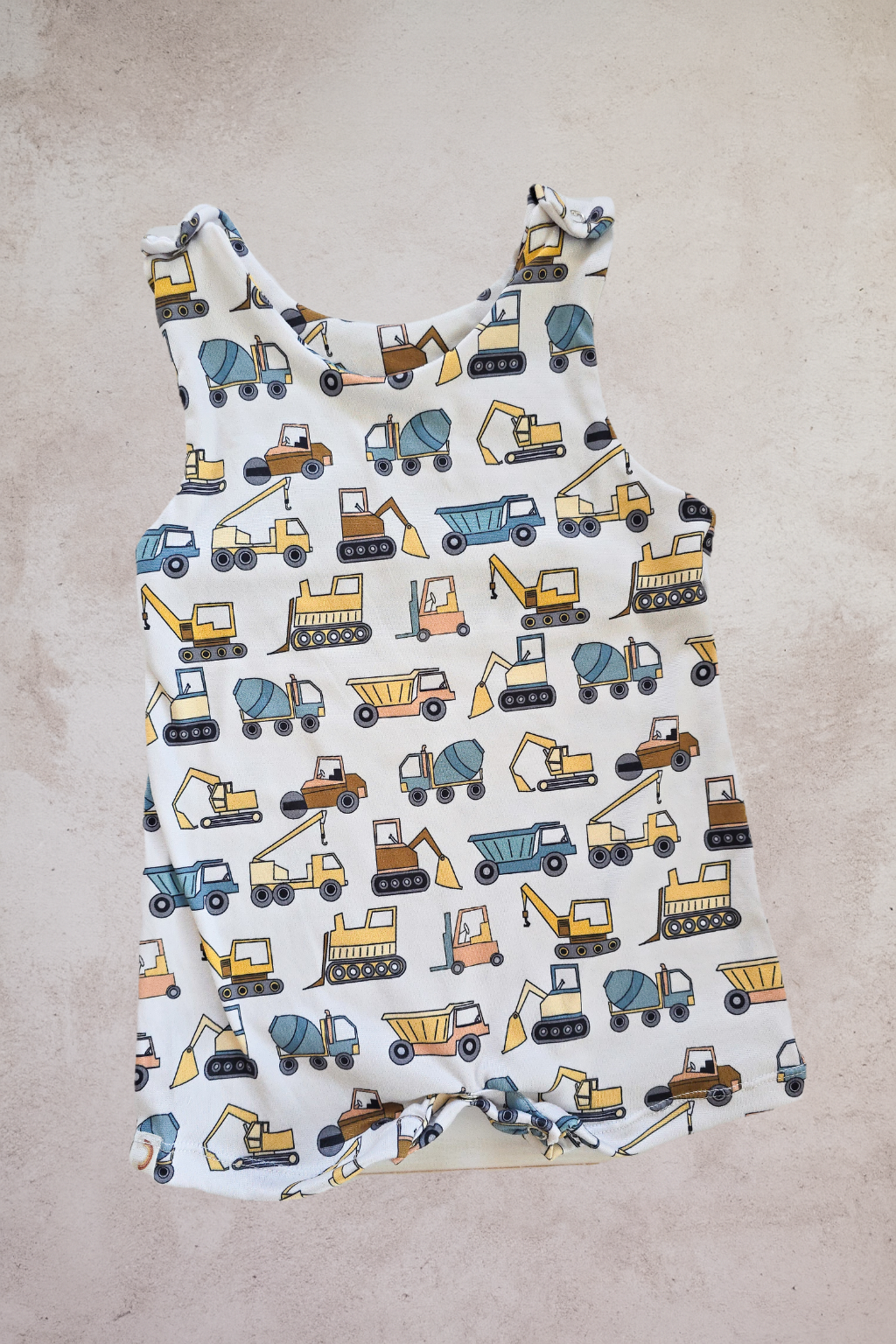 Summer Ronper- Construction Vehicles
