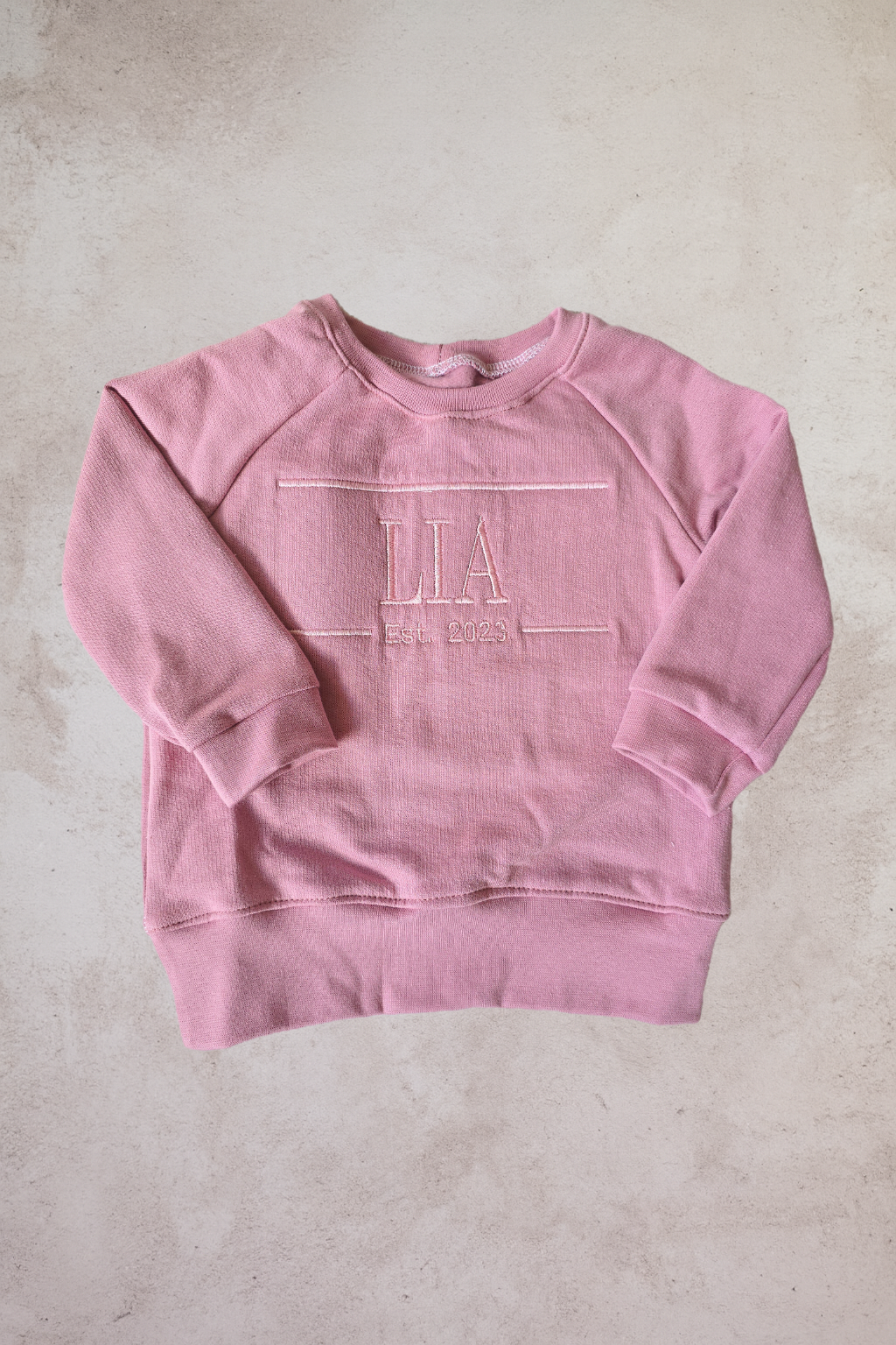 Sweater- Custom Embroidery with Est date