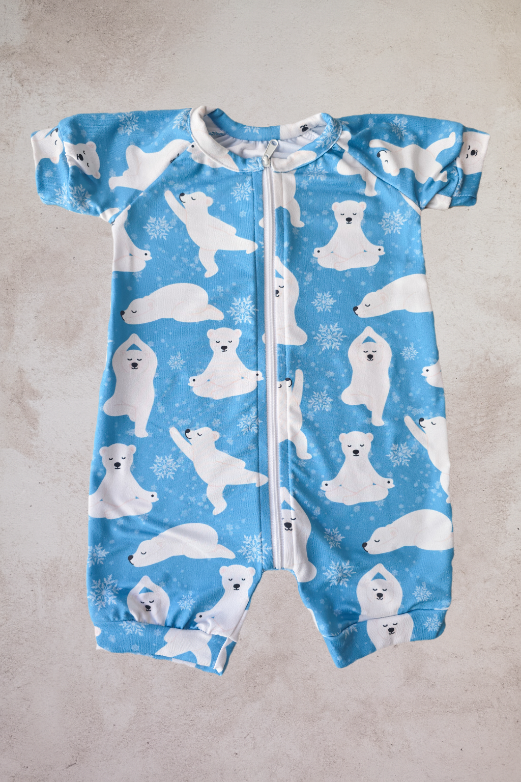 Short Zippy- Yoga Bear
