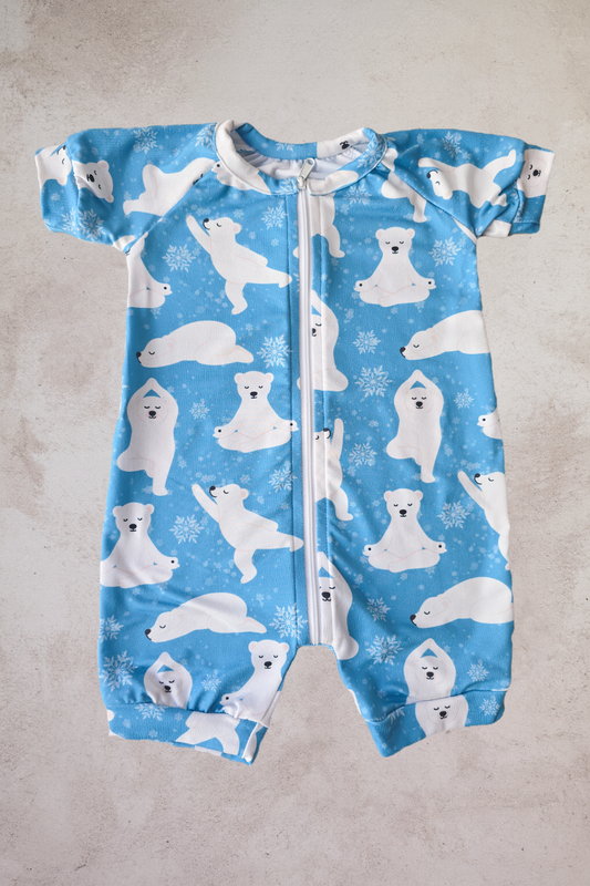 Short Zippy- Yoga Bear