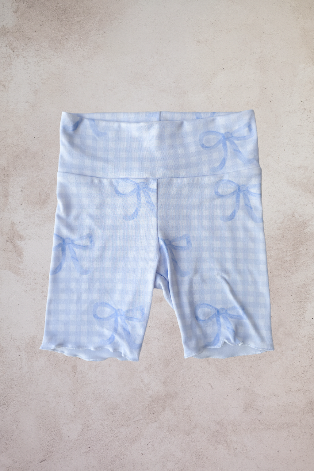Biker Shorts- Blue Bows