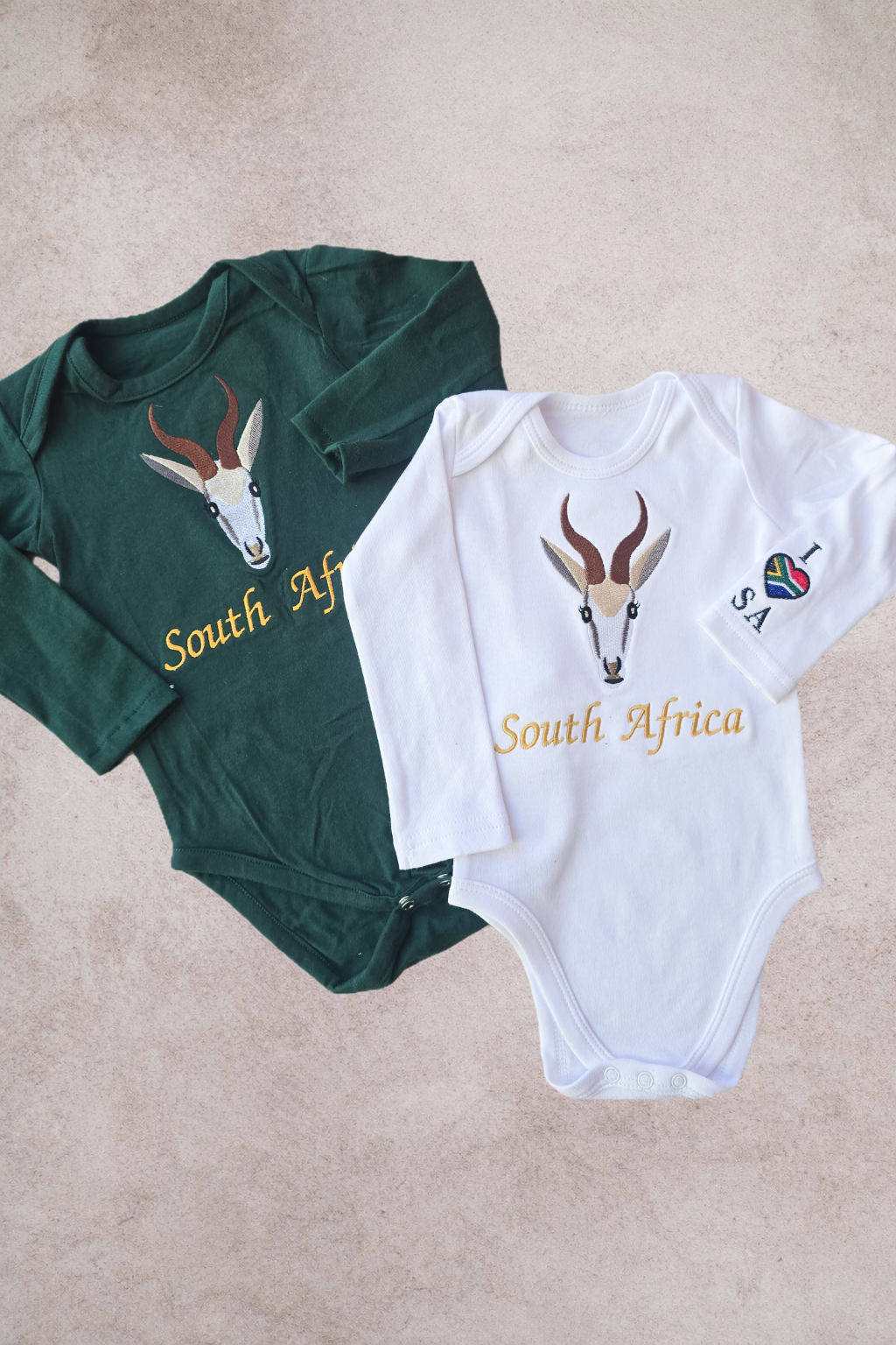 Rugby Bodysuit/T-Shirt (White/ Bottle Green)
