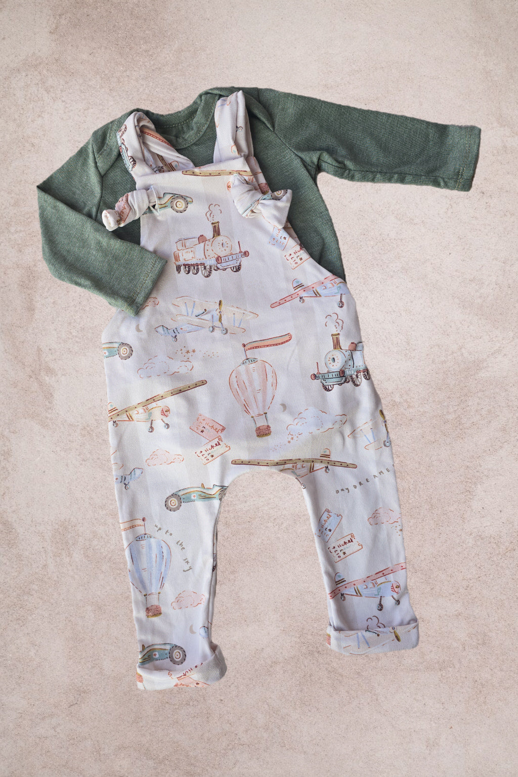Overall romper(only)- Dreamy Travels