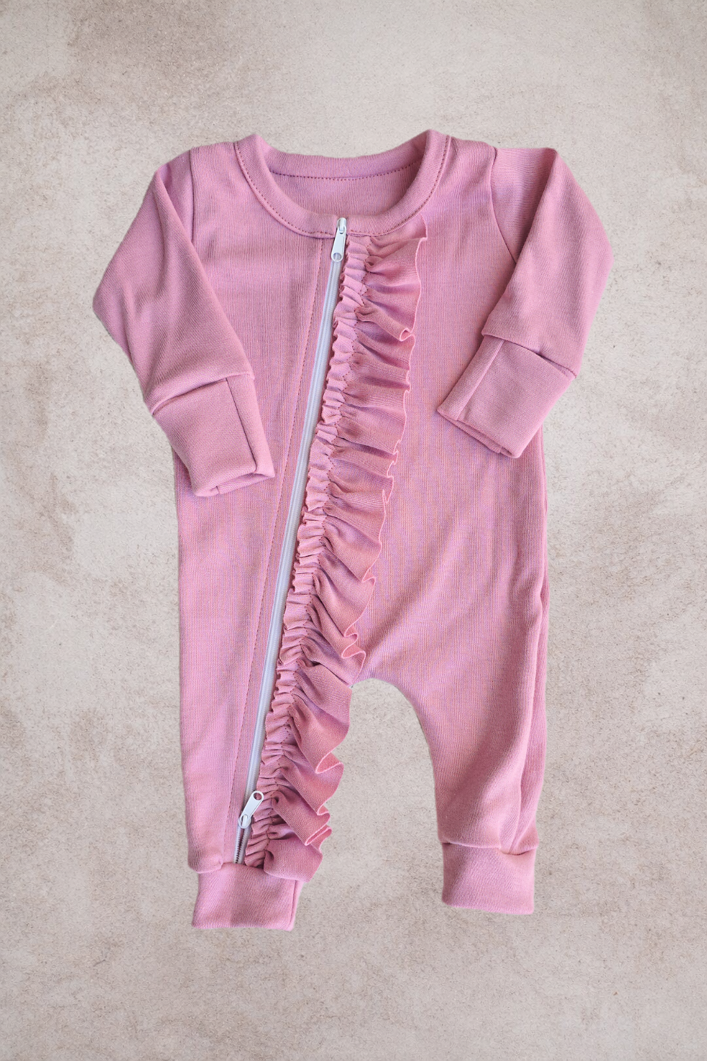 Frilly Zippy Grow- Dusty Pink