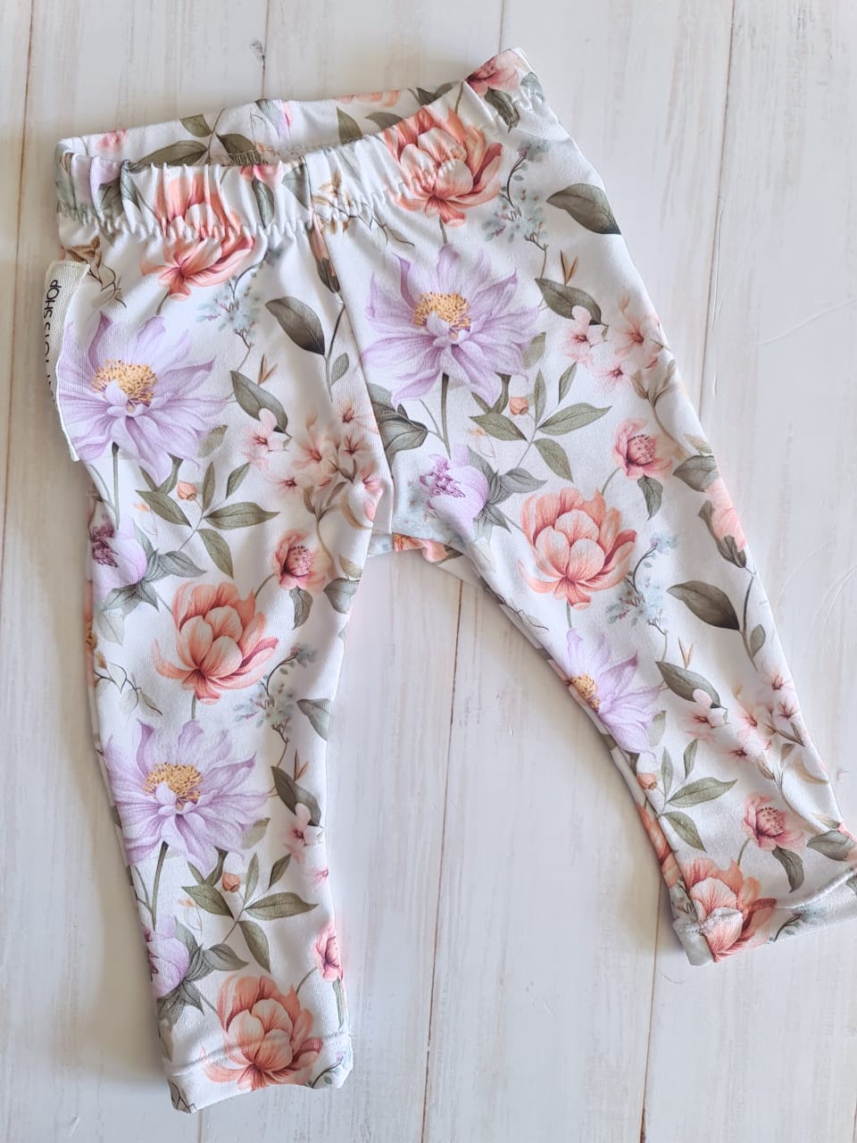 Leggings with Frilly detail- Plush Petals