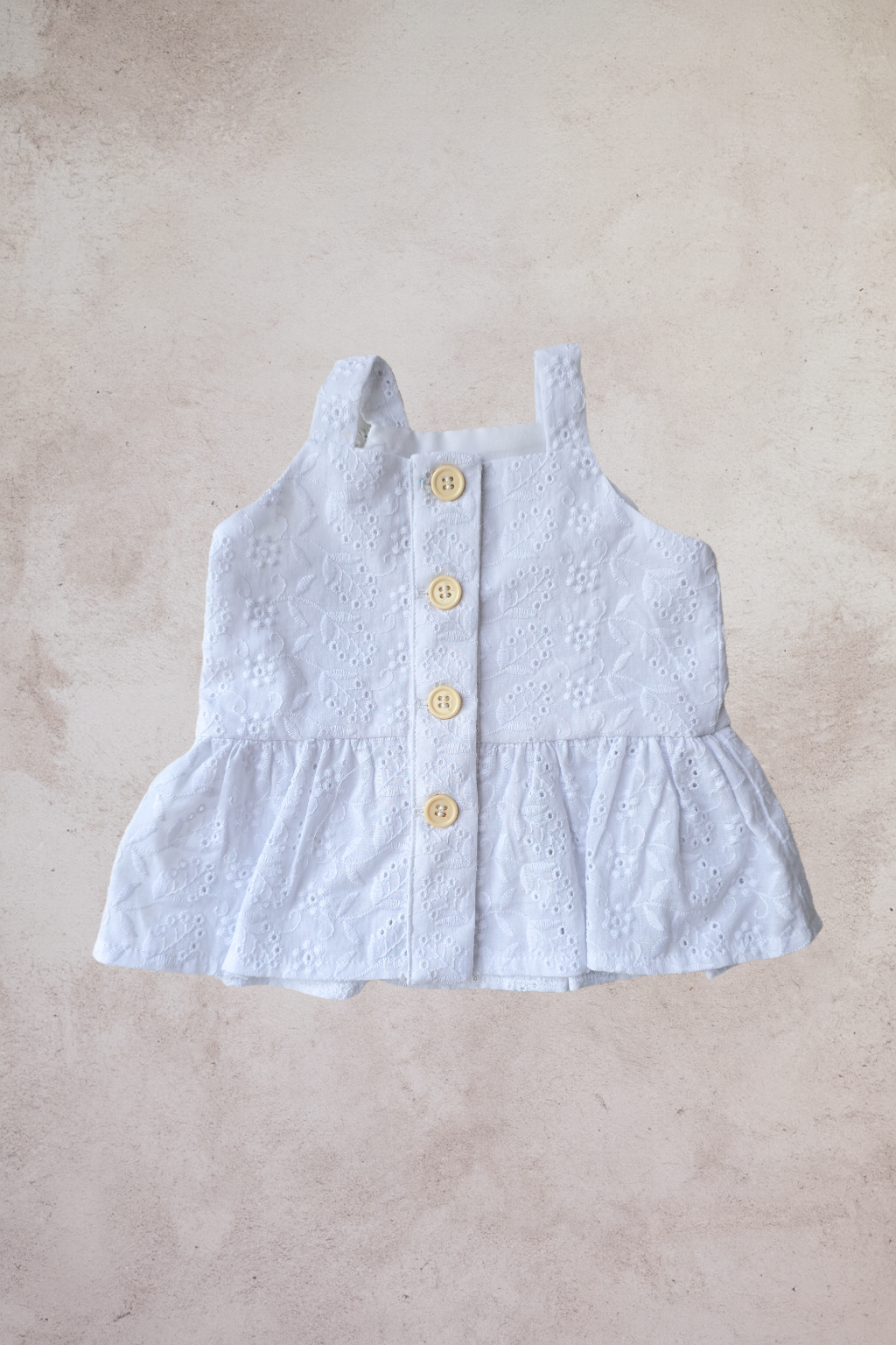 Anglaise Top- White