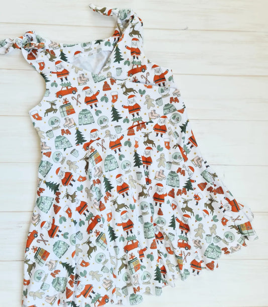 Wrap Dress- Christmas Spirit