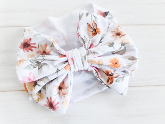 Big Bow Headband- Wildflowers