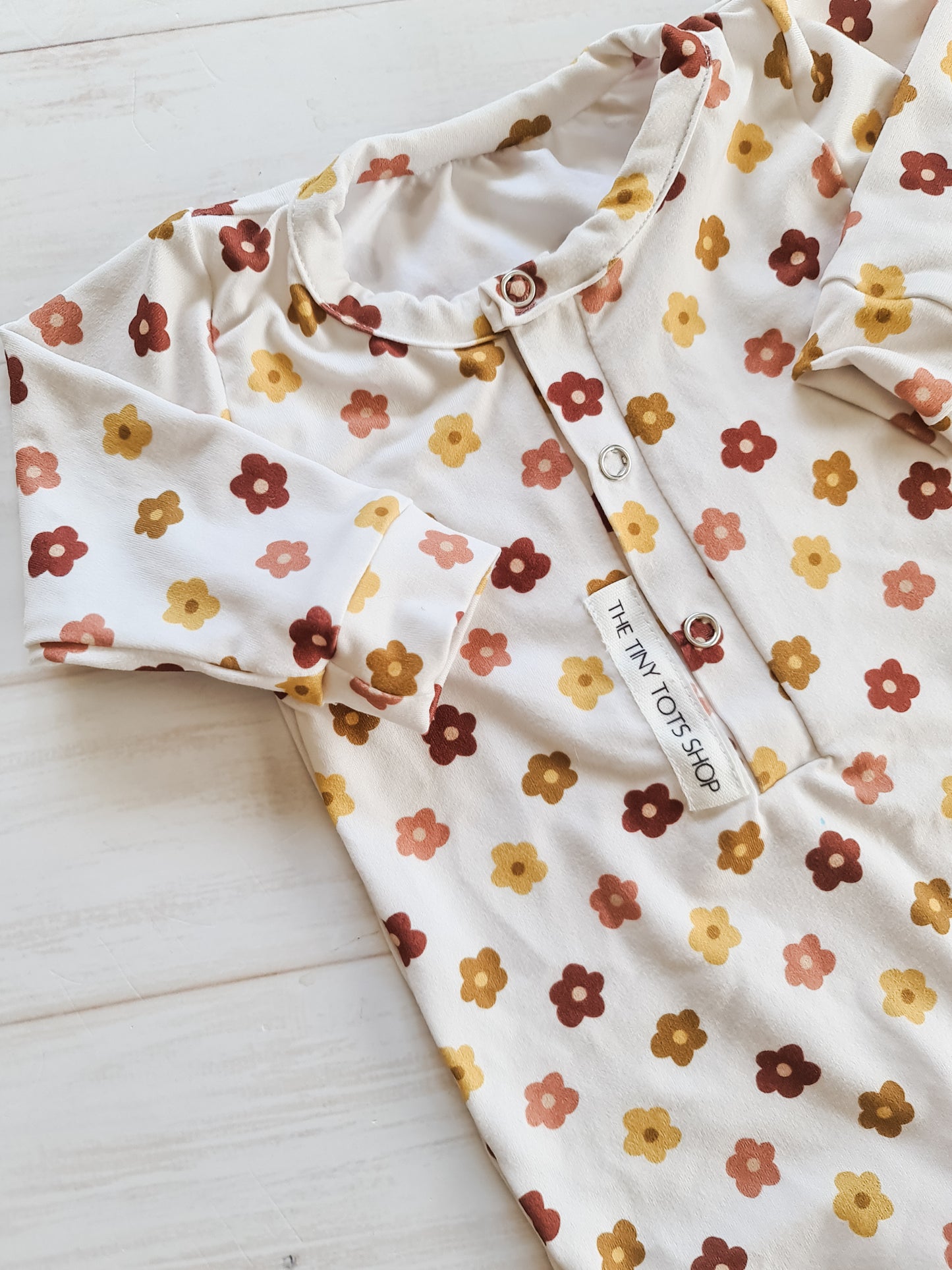 Henley Romper- Ditsy Daisy