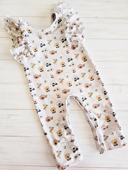 Flutter Romper-Petite Petals