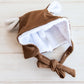 Teddy Romper Set- Ribbed Chocolate