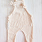 Overall Romper- Ribbed Cream