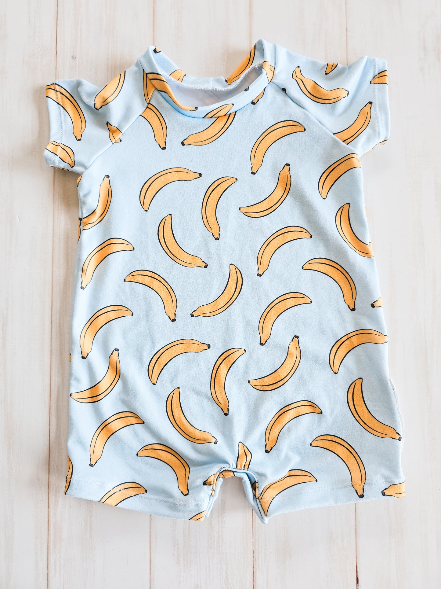 Raglan Romper- Bananas