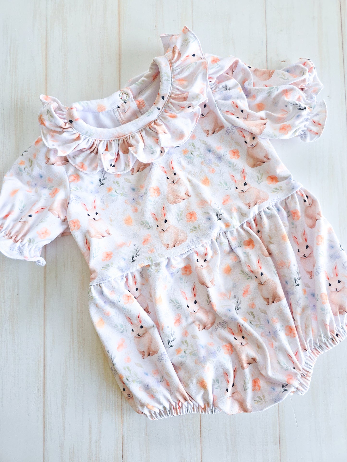 Islington Romper- Pastel Bunnies