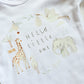 Printed Bodysuit- Hello Little One