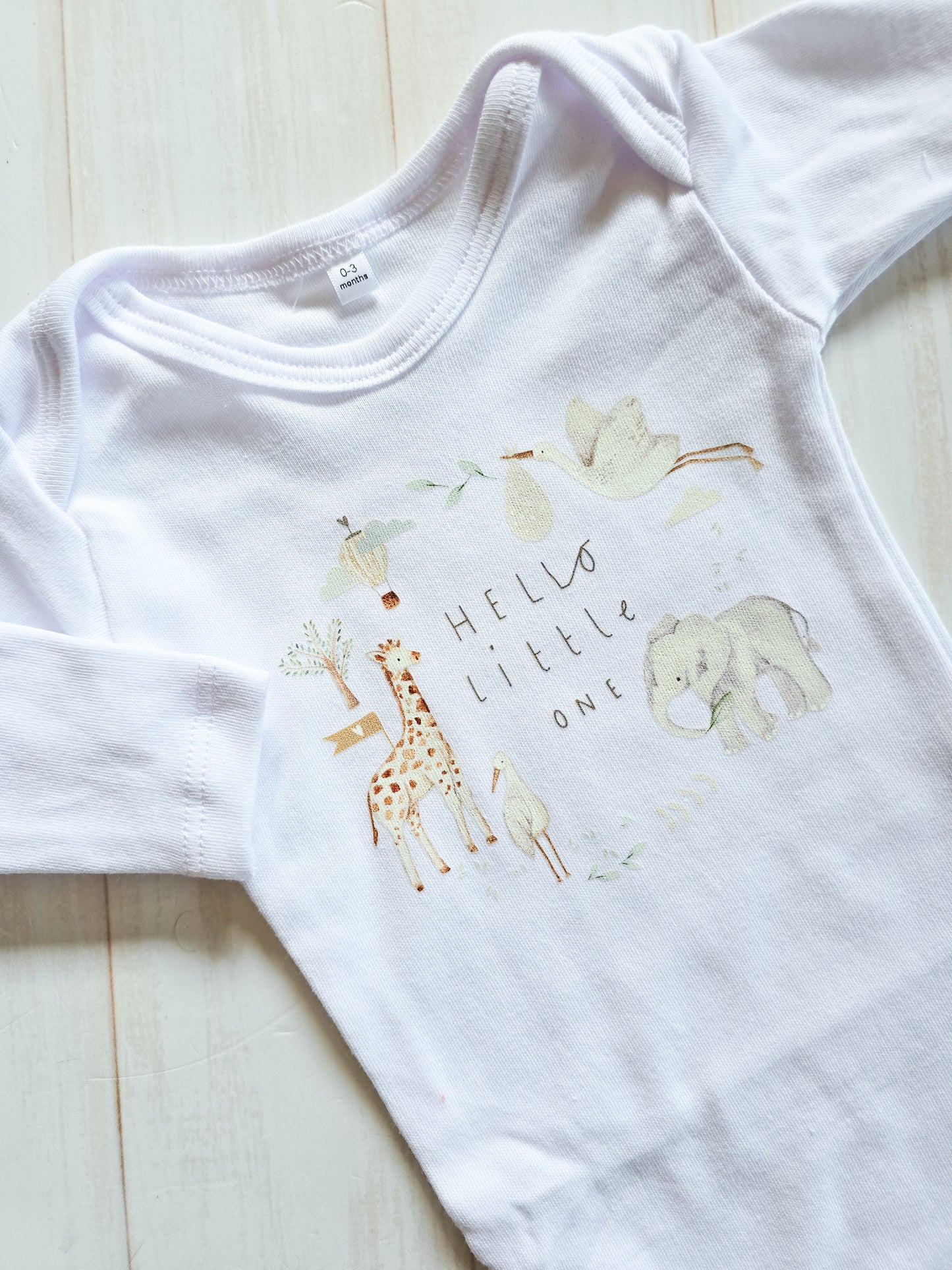 Printed Bodysuit- Hello Little One