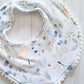 Round Bib- Dragonfly and Flowere