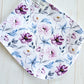 Burp Cloth- Purple and Blue Flowers