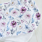 Burp Cloth- Purple and Blue Flowers