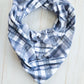 Bandana Bib- Navy Checkered