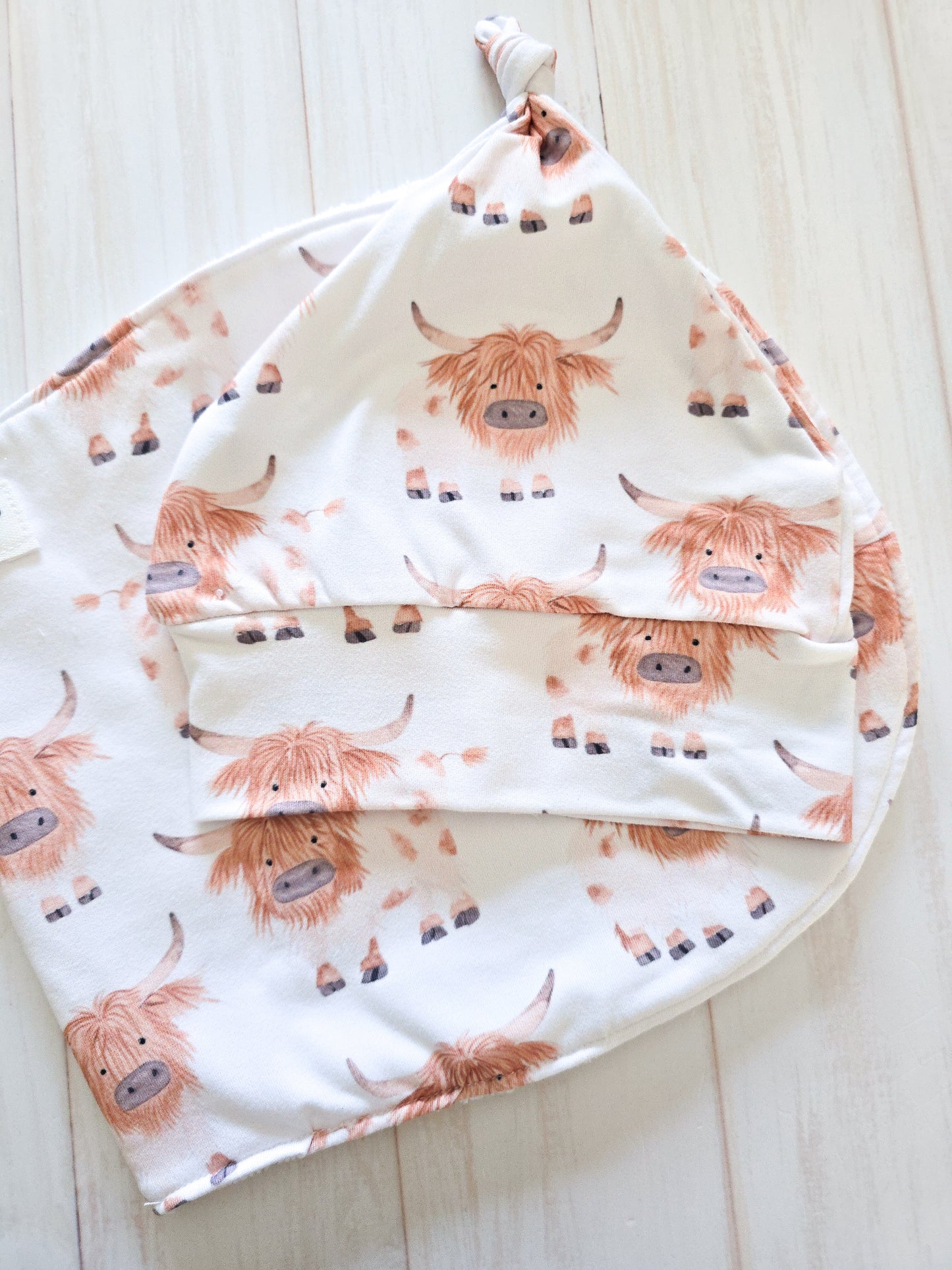 Burp Cloth- Higlander Cow