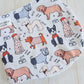 Burp Cloth- Wagging Tails