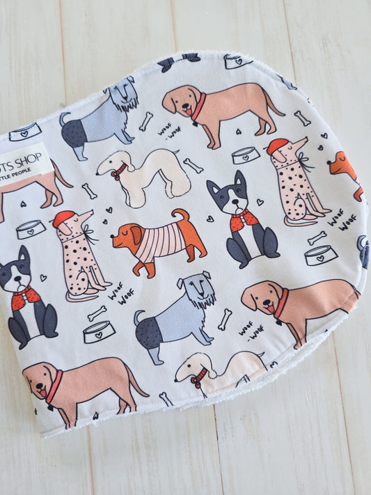Burp Cloth- Wagging Tails