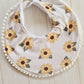 Round Bib- Sunflowers